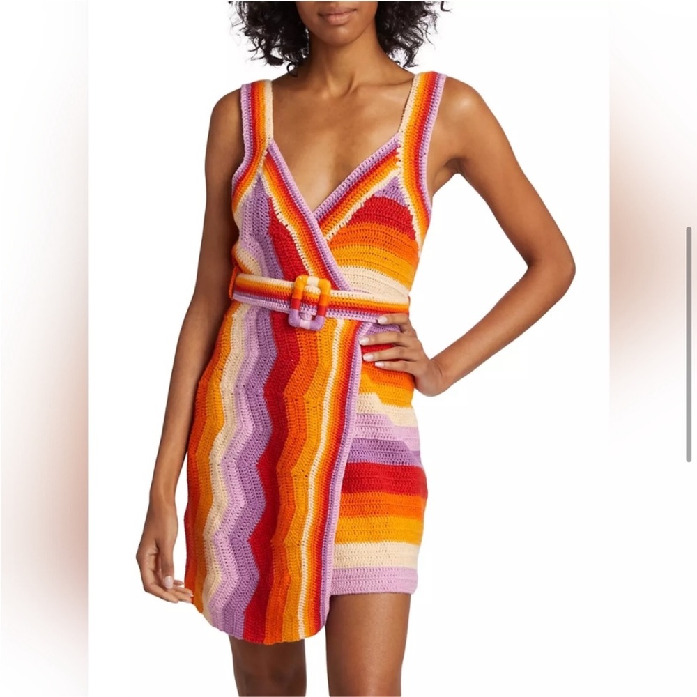 Farm Rio Crochet Mini Dress